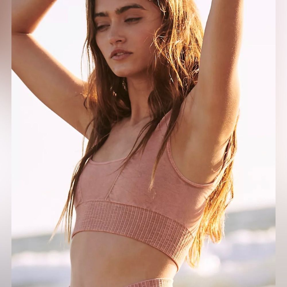 Free People Movement Good yKarma Square Neck Crop Top Size XS/S NWOT $48 - Picture 5 of 9